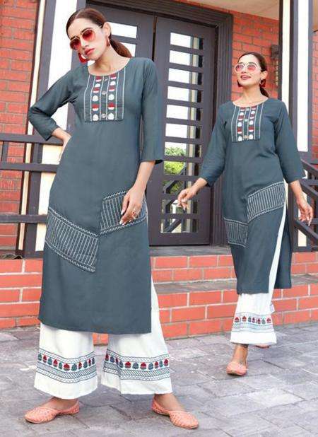 JALWA BY FVD 101 TO 108 SERIES BEAUTIFUL STYLISH FANCY COLORFUL CASUAL WEAR & ETHNIC WEAR RAYON WITH EMBROIDERED KURTIS WITH BOTTOM AT WHOLESALE PRICE