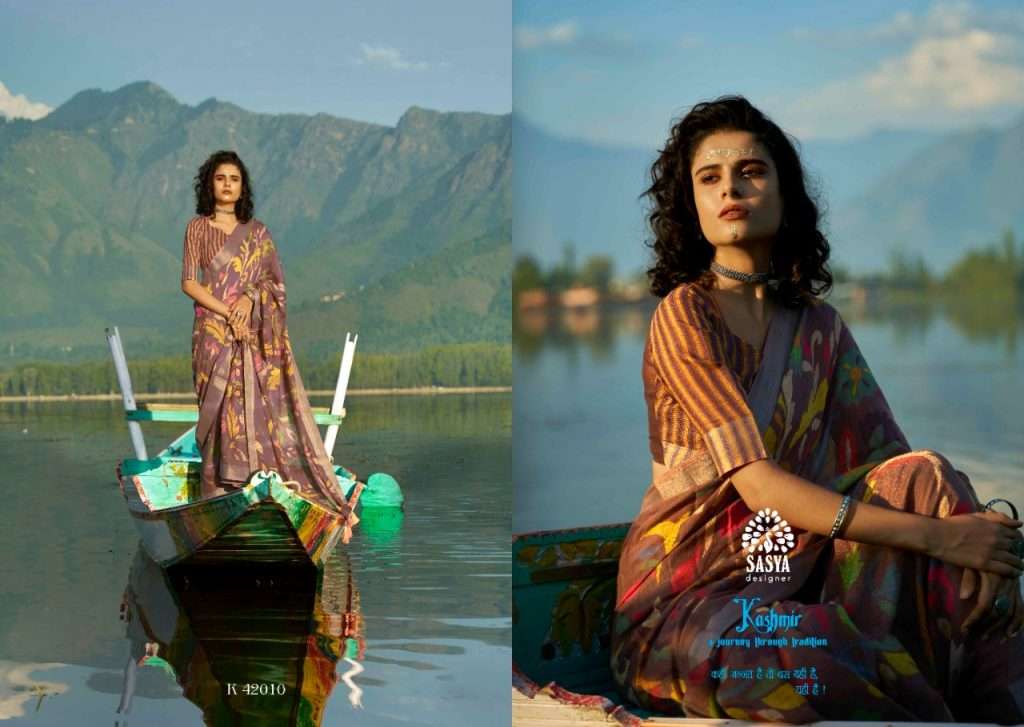 PALKHI VOL-6 BY SASYA DESIGNER 42001 TO 42010 SERIES INDIAN TRADITIONAL WEAR COLLECTION BEAUTIFUL STYLISH FANCY COLORFUL PARTY WEAR & OCCASIONAL WEAR PURE LINEN SAREES AT WHOLESALE PRICE