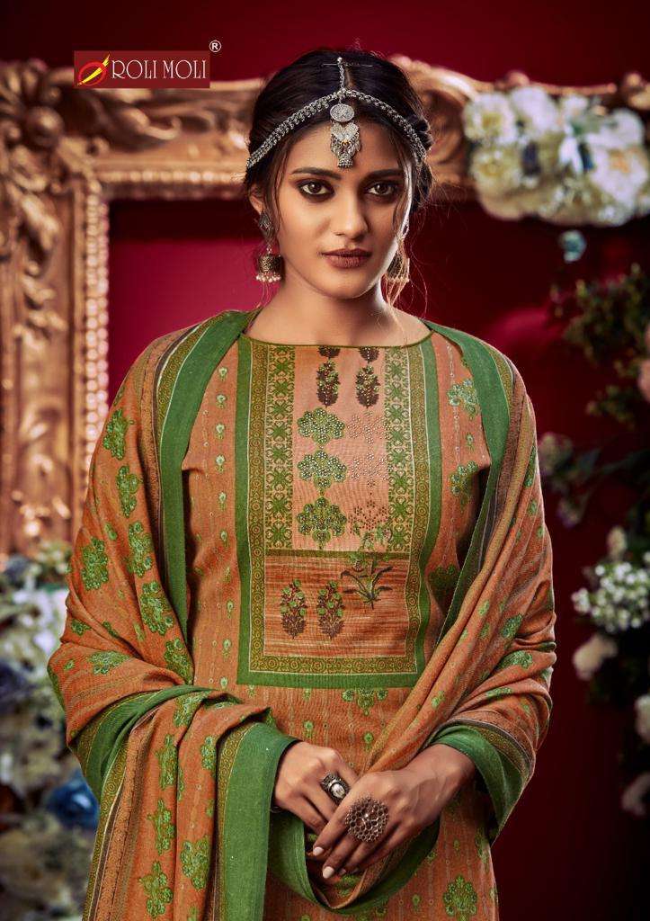 AMAYARA BY ROLI MOLI 1001 TO 1008 SERIES BEAUTIFUL PAKISTANI SUITS COLORFUL STYLISH FANCY CASUAL WEAR & ETHNIC WEAR PASHMINA PRINTED WITH WORK DRESSES AT WHOLESALE PRICE