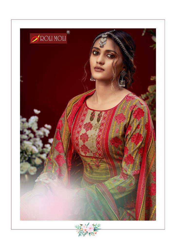 AMAYARA BY ROLI MOLI 1001 TO 1008 SERIES BEAUTIFUL PAKISTANI SUITS COLORFUL STYLISH FANCY CASUAL WEAR & ETHNIC WEAR PASHMINA PRINTED WITH WORK DRESSES AT WHOLESALE PRICE