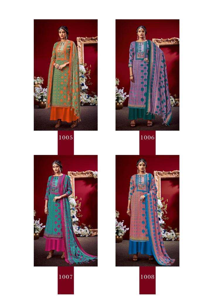 AMAYARA BY ROLI MOLI 1001 TO 1008 SERIES BEAUTIFUL PAKISTANI SUITS COLORFUL STYLISH FANCY CASUAL WEAR & ETHNIC WEAR PASHMINA PRINTED WITH WORK DRESSES AT WHOLESALE PRICE