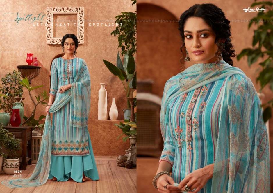 KHWAB BY SHALIKA FASHION 1001 TO 1008 SERIES BEAUTIFUL PAKISTANI SUITS COLORFUL STYLISH FANCY CASUAL WEAR & ETHNIC WEAR PURE JAM SATIN WITH EMBROIDERY DRESSES AT WHOLESALE PRICE