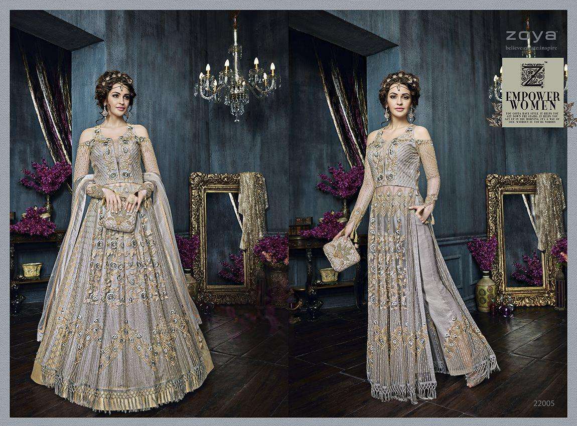 ZOYA HIT COLLECTION BY ZOYA BEAUTIFUL STYLISH ANARKALI SUITS FANCY COLORFUL CASUAL WEAR & ETHNIC WEAR & READY TO WEAR FANCY DRESSES AT WHOLESALE PRICE