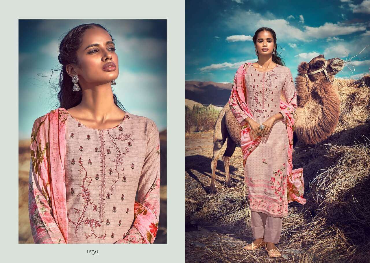 REEL BY LAXMIMAYA SILK MILLS 1246 TO 1255 SERIES BEAUTIFUL COLORFUL STYLISH FANCY CASUAL WEAR & ETHNIC WEAR & READY TO WEAR PURE TWILL PASHMINA DIGITAL PRINTED DRESSES AT WHOLESALE PRICE