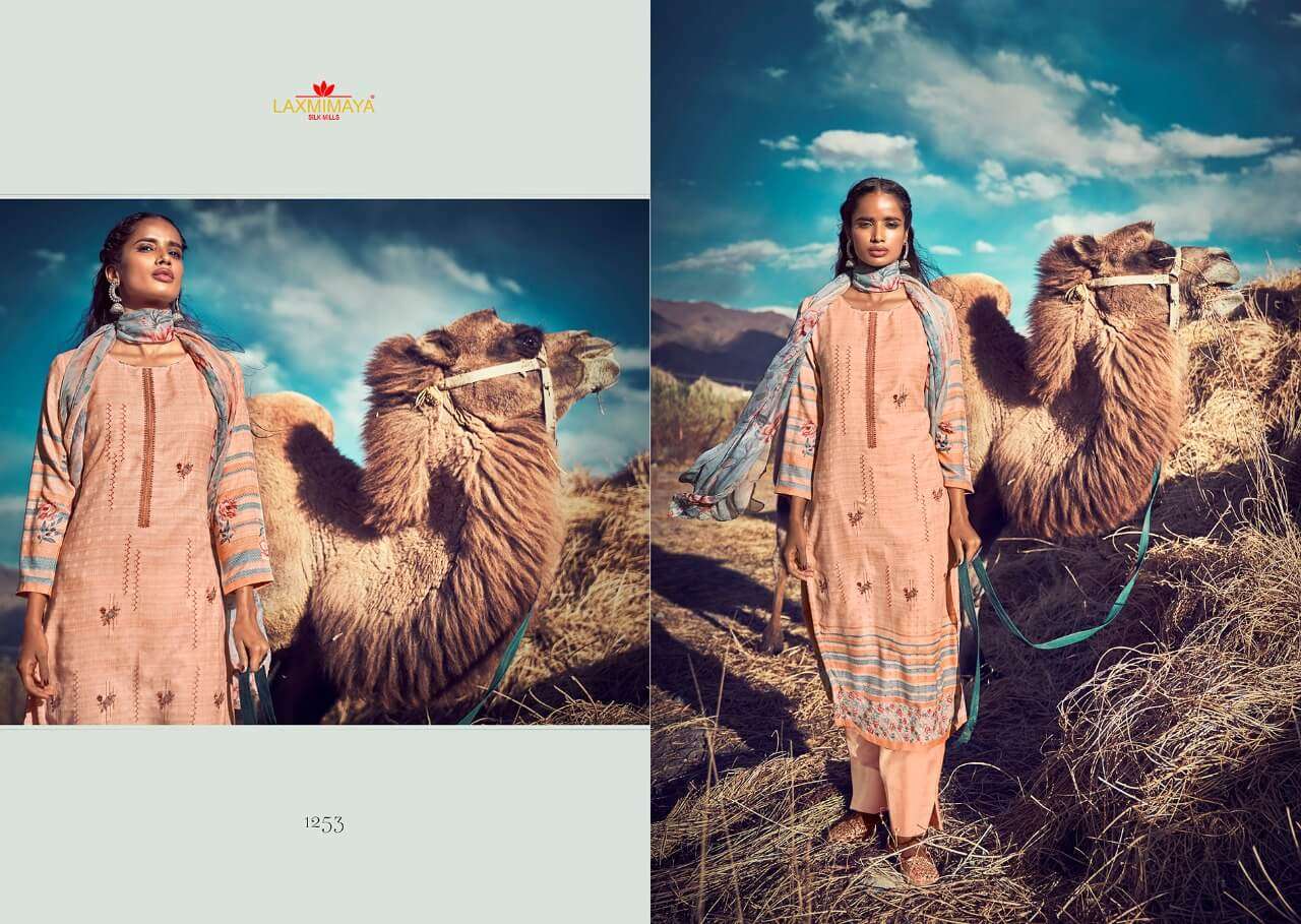 REEL BY LAXMIMAYA SILK MILLS 1246 TO 1255 SERIES BEAUTIFUL COLORFUL STYLISH FANCY CASUAL WEAR & ETHNIC WEAR & READY TO WEAR PURE TWILL PASHMINA DIGITAL PRINTED DRESSES AT WHOLESALE PRICE