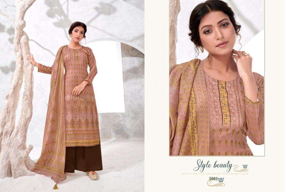 SHAHIN BY VRUNDA TEX 5001 TO 5003 SERIES DESIGNER SHARARA SUITS COLLECTION BEAUTIFUL STYLISH COLORFUL FANCY PARTY WEAR & OCCASIONAL WEAR POLY JAM SATIN DIGITAL PRINTED DRESSES AT WHOLESALE PRICE
