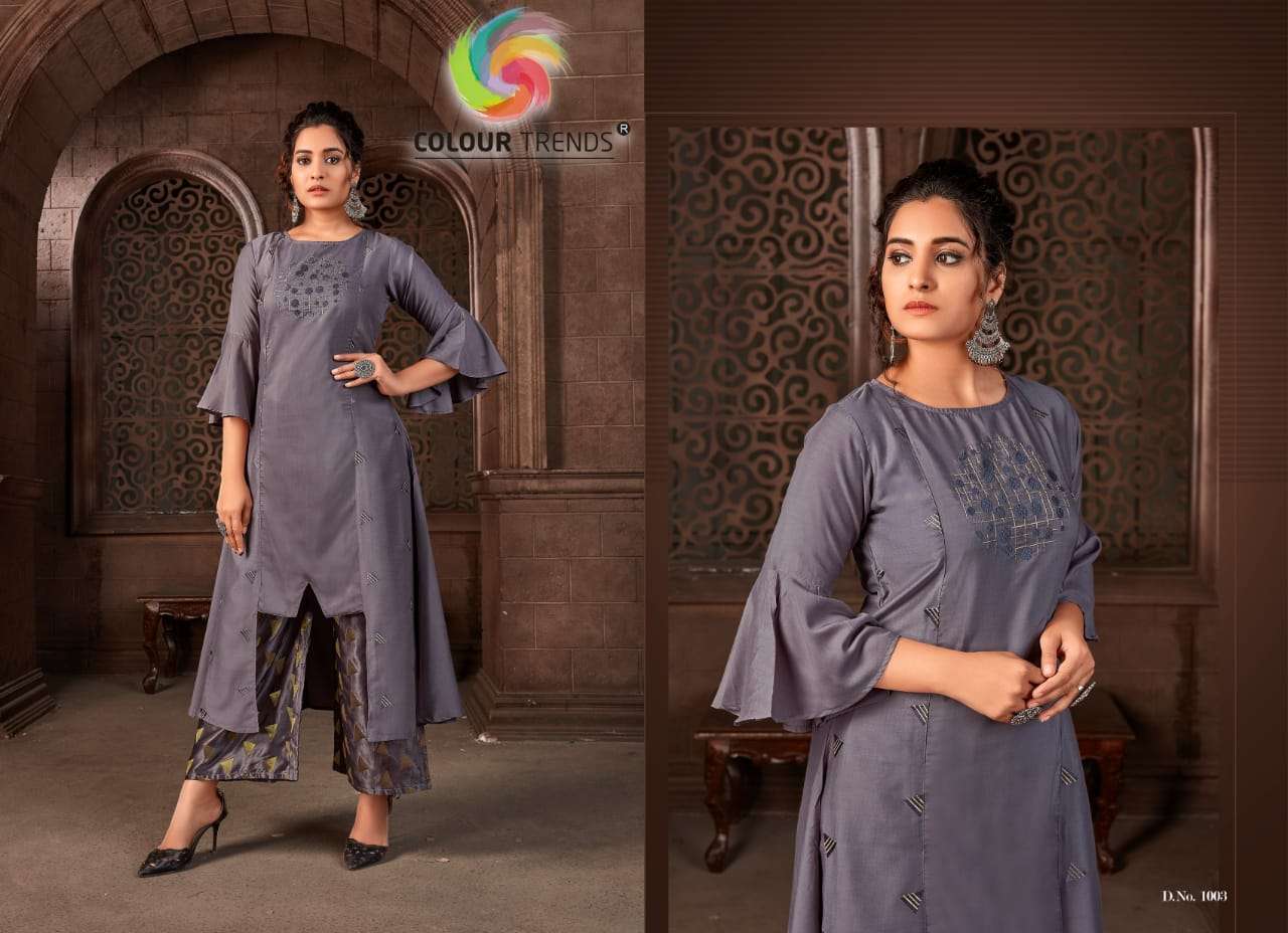 OOTD BY COLOUR TRENDZ 1001 TO 1004 SERIES BEAUTIFUL COLORFUL STYLISH PRETTY PARTY WEAR CASUAL WEAR OCCASIONAL WEAR PC COTTON PRINTED DRESSES AT WHOLESALE PRICE