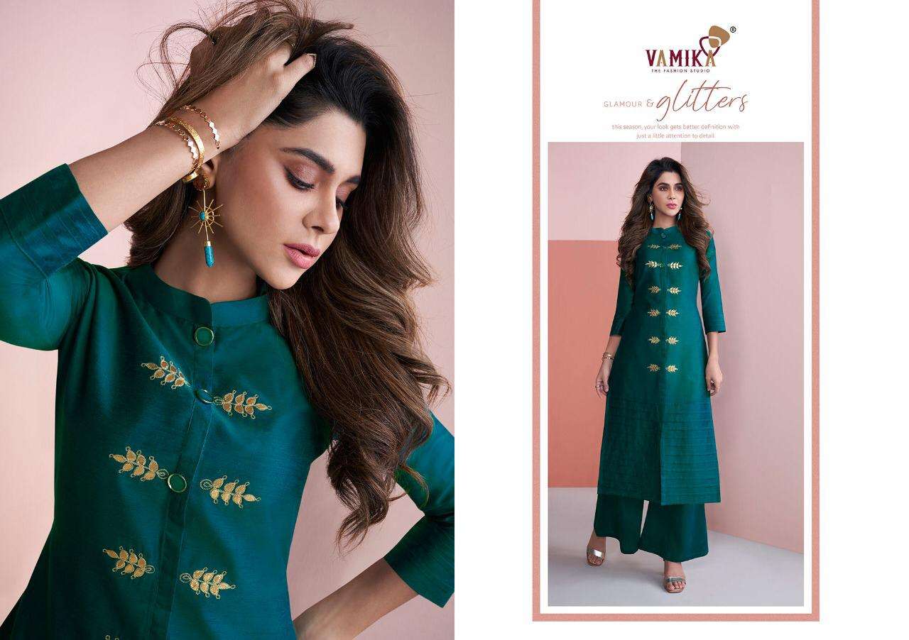 NAZZ VOL-2 NX BY VAMIKA BEAUTIFUL STYLISH FANCY COLORFUL CASUAL WEAR & ETHNIC WEAR & READY TO WEAR PURE VISCOSE SILK KURTIS AT WHOLESALE PRICE