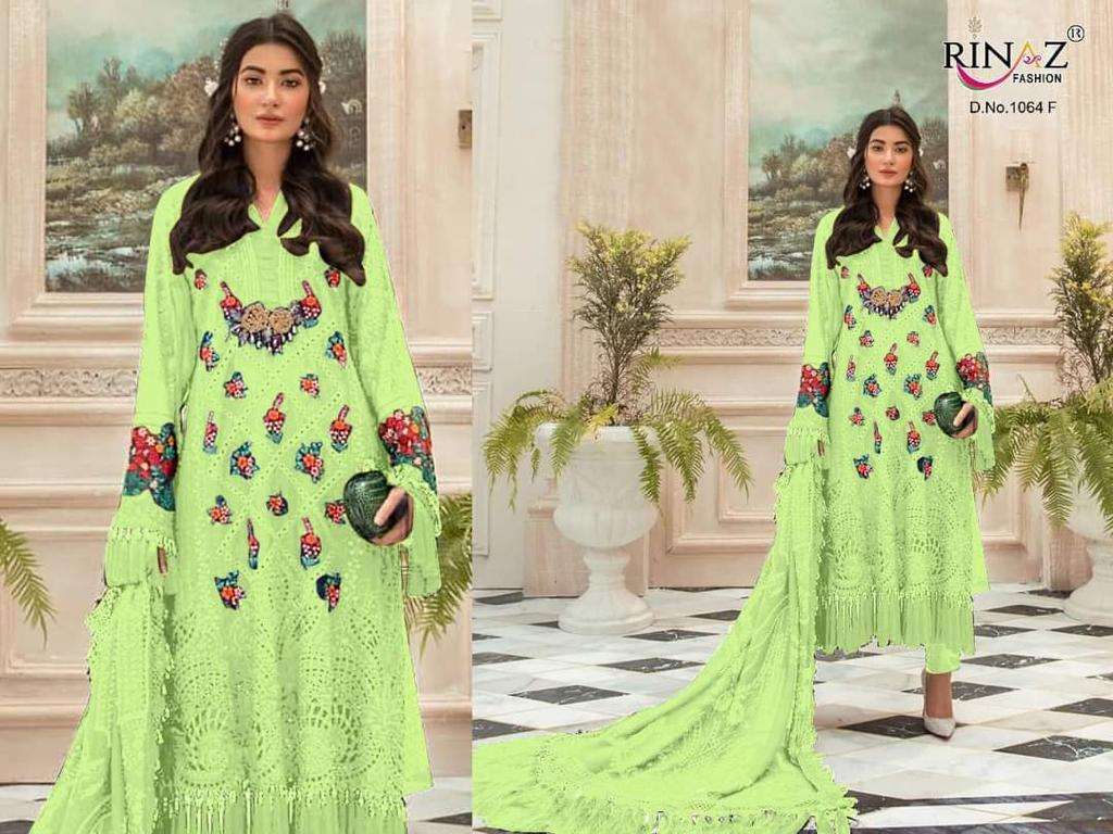 RINAZ SALE COLLECTION BY RINAZ FASHION Z BEAUTIFUL PAKISTANI SUITS COLORFUL STYLISH FANCY CASUAL WEAR & ETHNIC WEAR GEORGETTE/NET EMBROIDERY DRESSES AT WHOLESALE PRICE