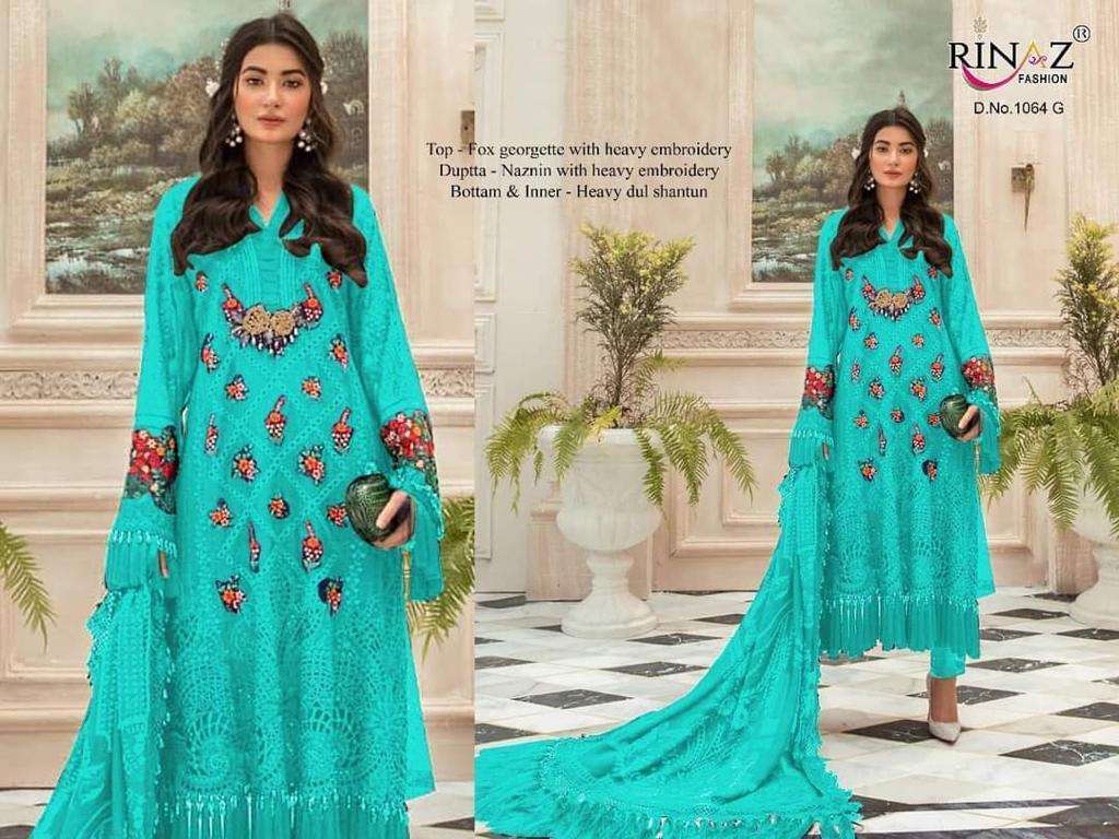 RINAZ SALE COLLECTION BY RINAZ FASHION Z BEAUTIFUL PAKISTANI SUITS COLORFUL STYLISH FANCY CASUAL WEAR & ETHNIC WEAR GEORGETTE/NET EMBROIDERY DRESSES AT WHOLESALE PRICE