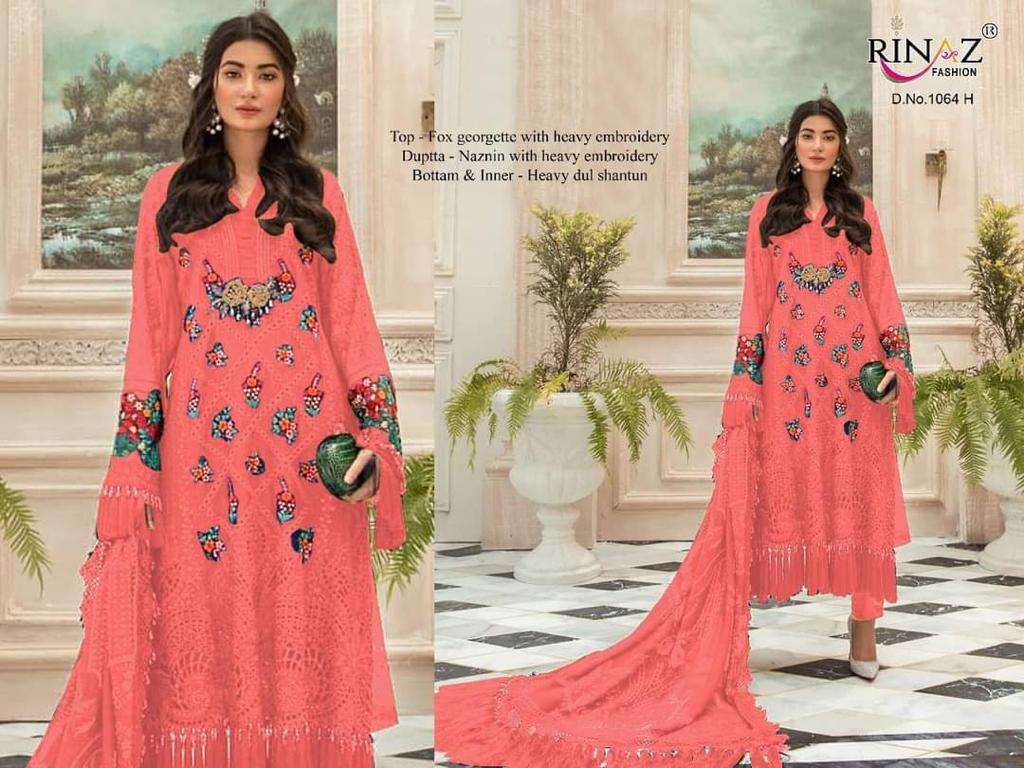 RINAZ SALE COLLECTION BY RINAZ FASHION Z BEAUTIFUL PAKISTANI SUITS COLORFUL STYLISH FANCY CASUAL WEAR & ETHNIC WEAR GEORGETTE/NET EMBROIDERY DRESSES AT WHOLESALE PRICE