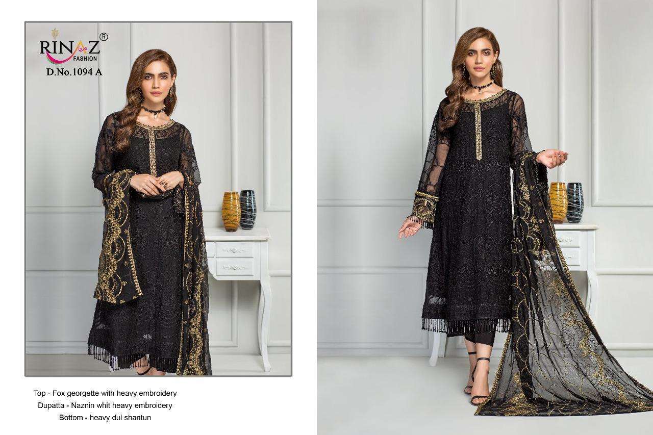 RINAZ SALE COLLECTION BY RINAZ FASHION Z BEAUTIFUL PAKISTANI SUITS COLORFUL STYLISH FANCY CASUAL WEAR & ETHNIC WEAR GEORGETTE/NET EMBROIDERY DRESSES AT WHOLESALE PRICE