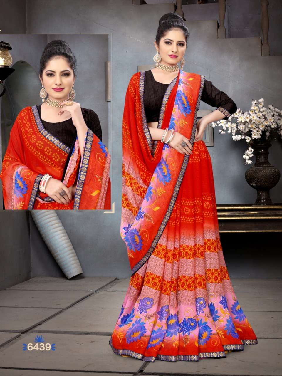 ADVANCE BOOKING VOL-12 BY HAYTEE 6429 TO 6440 SERIES INDIAN TRADITIONAL WEAR COLLECTION BEAUTIFUL STYLISH FANCY COLORFUL PARTY WEAR & OCCASIONAL WEAR HEAVY DANI PRINTED SAREES AT WHOLESALE PRICE