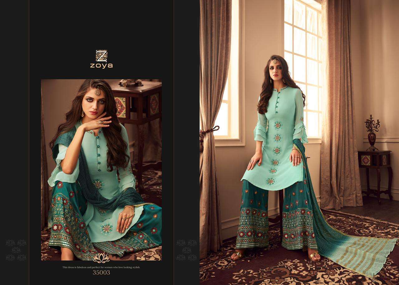 ELEGANCE NX BY ZOYA INDIAN TRADITIONAL WEAR COLLECTION BEAUTIFUL STYLISH FANCY COLORFUL PARTY WEAR & OCCASIONAL WEAR UPADA WITH EMBROIDERY DRESSES AT WHOLESALE PRICE