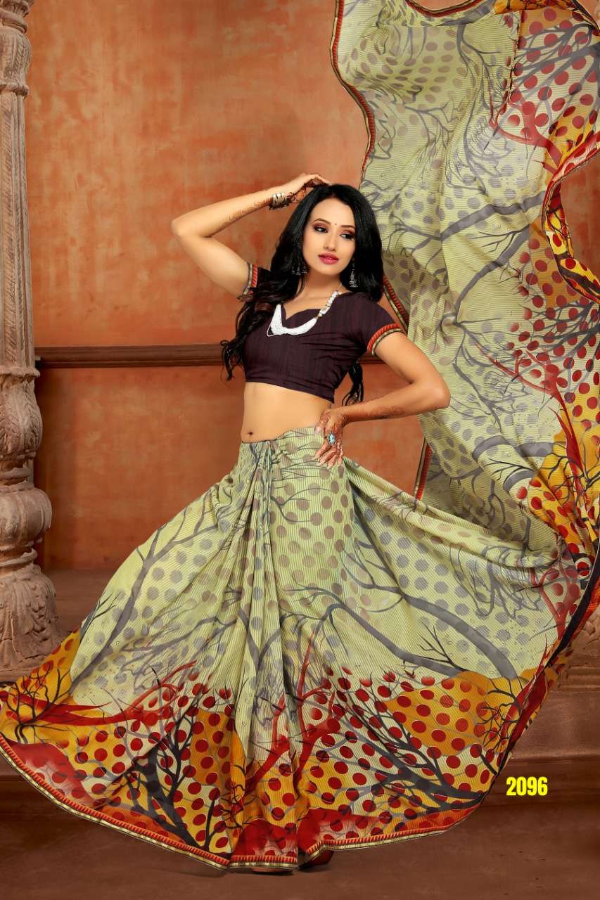 MUSKAN BY HAYTEE 2091 TO 2102 SERIES INDIAN TRADITIONAL WEAR COLLECTION BEAUTIFUL STYLISH FANCY COLORFUL PARTY WEAR & OCCASIONAL WEAR RENIAL PRINTED SAREES AT WHOLESALE PRICE