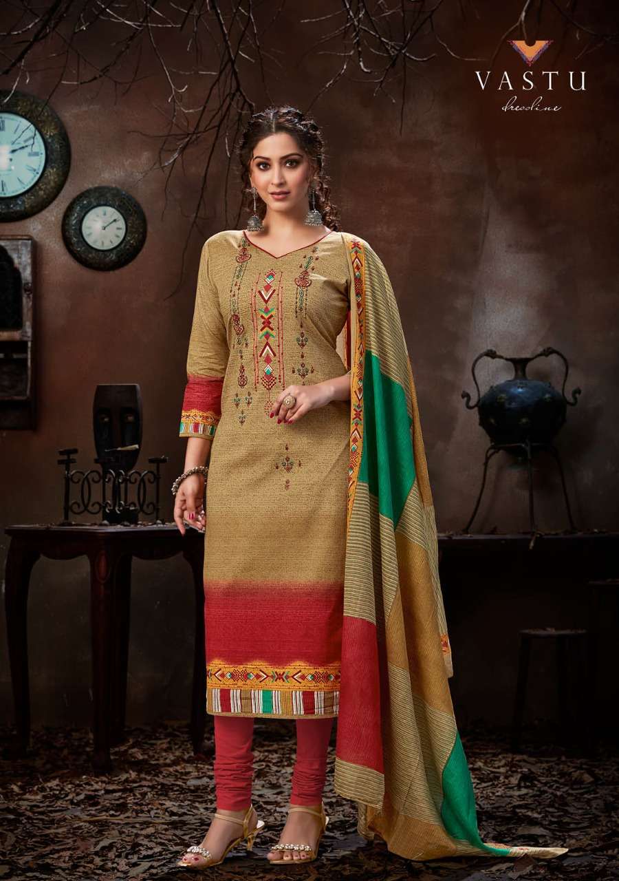 PAKEEZAH VOL-7 BY VASTU TEX 7001 TO 7010 SERIES BEAUTIFUL SUITS STYLISH FANCY COLORFUL PARTY WEAR & OCCASIONAL WEAR COTTON LAWN PRINTED DRESSES AT WHOLESALE PRICE
