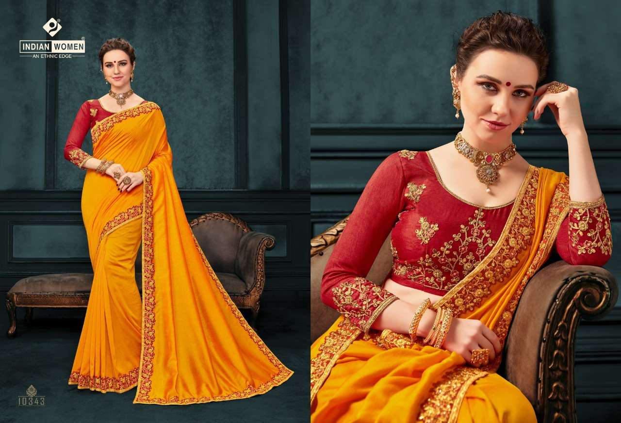 SHIVALIKA BY INDIAN WOMEN 10341 TO 10350 SERIES INDIAN TRADITIONAL WEAR COLLECTION BEAUTIFUL STYLISH FANCY COLORFUL PARTY WEAR & OCCASIONAL WEAR TWO TONE SILK EMBROIDERED SAREES AT WHOLESALE PRICE