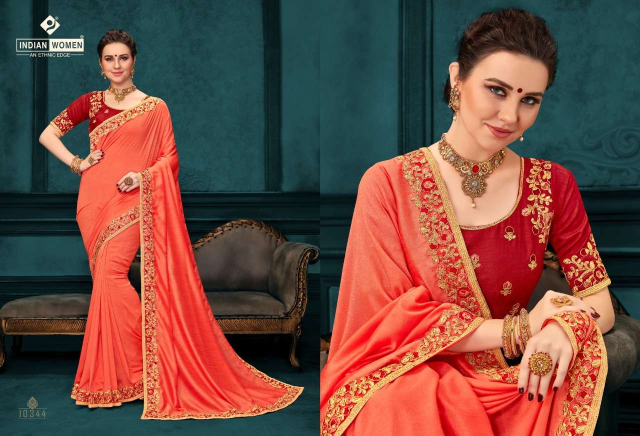 SHIVALIKA BY INDIAN WOMEN 10341 TO 10350 SERIES INDIAN TRADITIONAL WEAR COLLECTION BEAUTIFUL STYLISH FANCY COLORFUL PARTY WEAR & OCCASIONAL WEAR TWO TONE SILK EMBROIDERED SAREES AT WHOLESALE PRICE