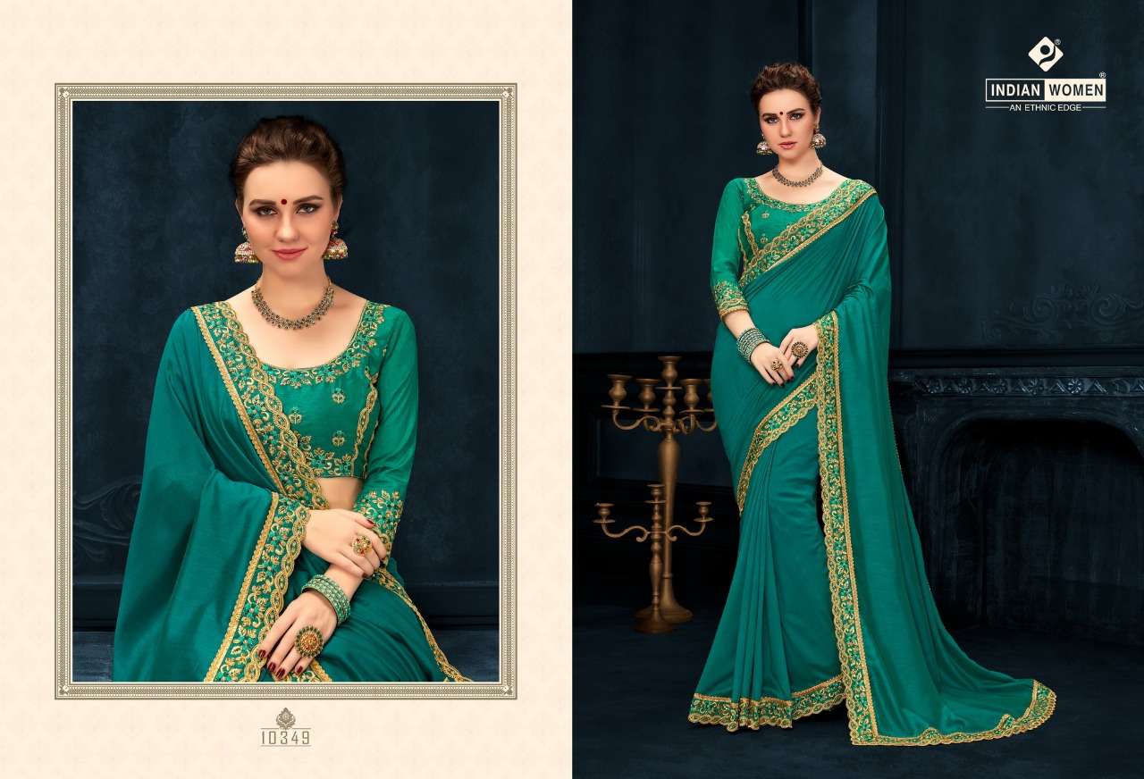 SHIVALIKA BY INDIAN WOMEN 10341 TO 10350 SERIES INDIAN TRADITIONAL WEAR COLLECTION BEAUTIFUL STYLISH FANCY COLORFUL PARTY WEAR & OCCASIONAL WEAR TWO TONE SILK EMBROIDERED SAREES AT WHOLESALE PRICE