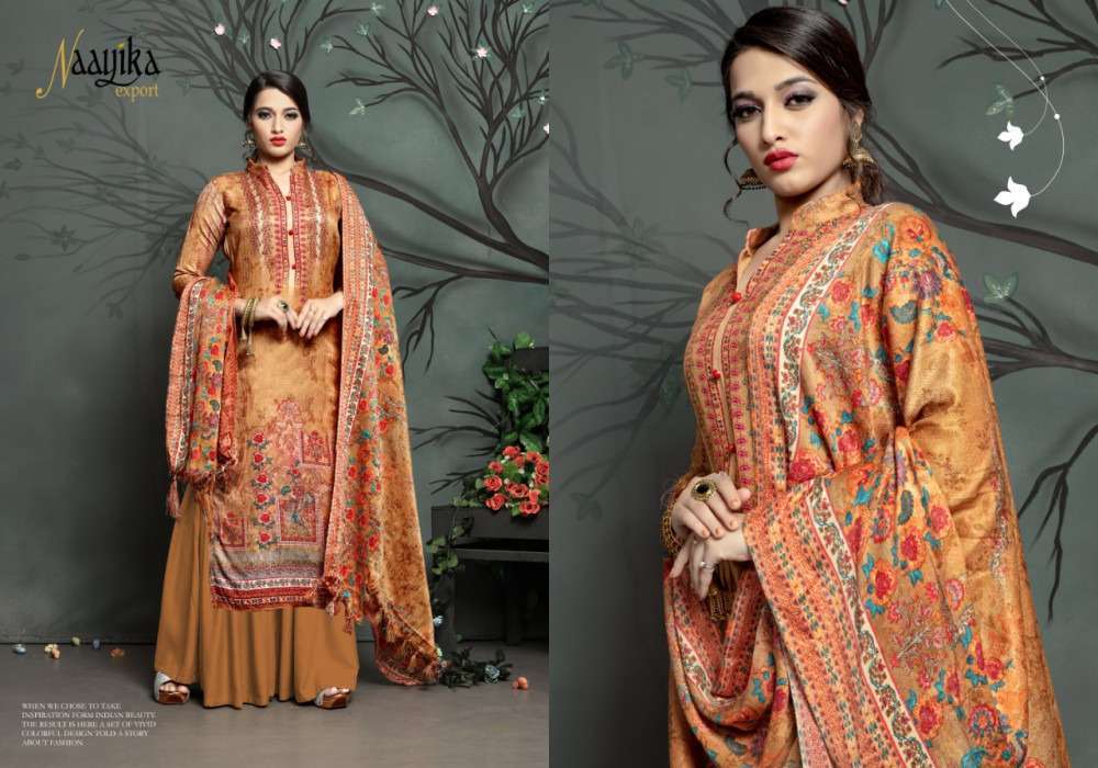 FLAVOURS VOL-2 BY NAAYIKA EXPORTS 40501-A TO 40512-A SERIES BEAUTIFUL SUITS STYLISH FANCY COLORFUL PARTY WEAR & OCCASIONAL WEAR PASHMINA PRINTED DRESSES AT WHOLESALE PRICE