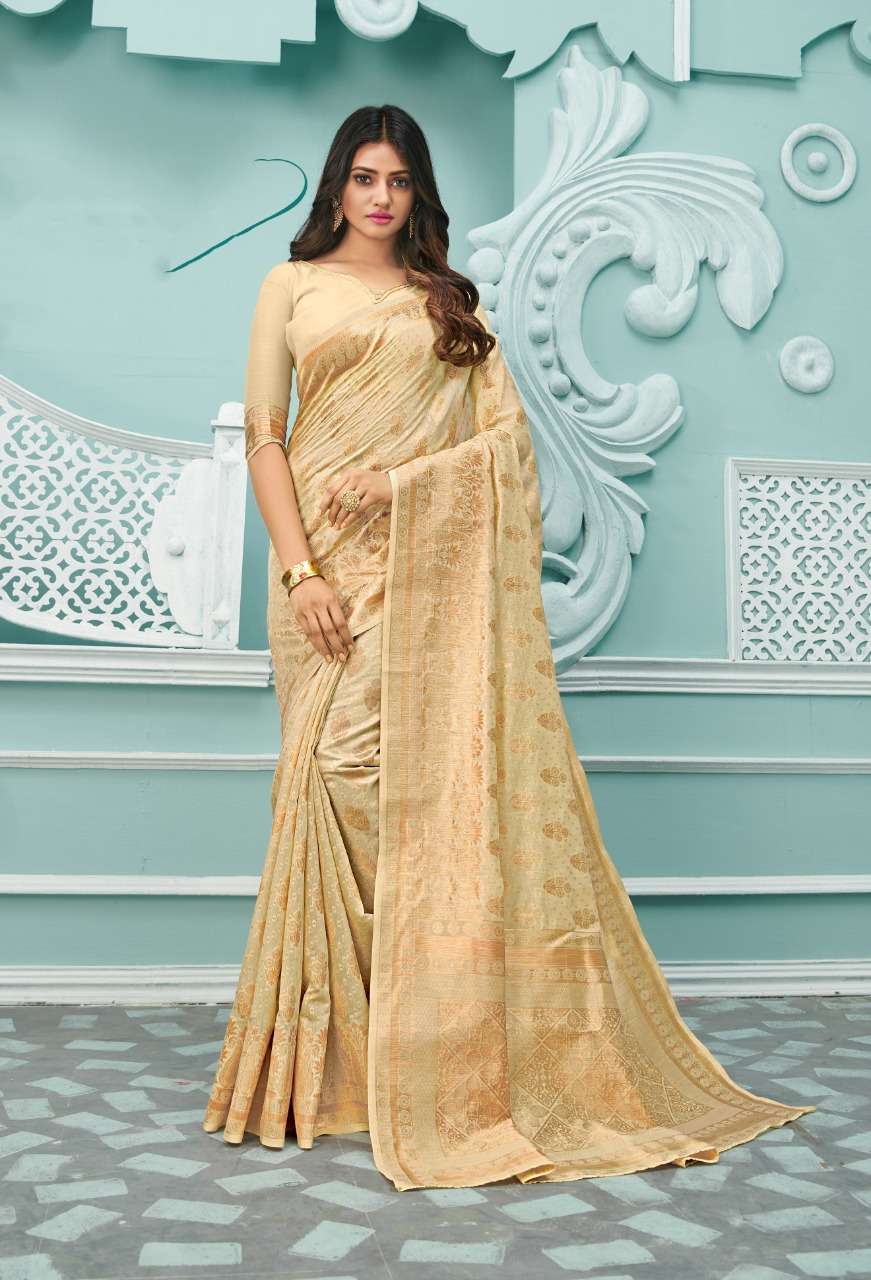 VANSHIKA BY SANGAM PRINTS 4001 TO 4006 SERIES INDIAN TRADITIONAL WEAR COLLECTION BEAUTIFUL STYLISH FANCY COLORFUL PARTY WEAR & OCCASIONAL WEAR COTTON HANDLOOM SAREES AT WHOLESALE PRICE