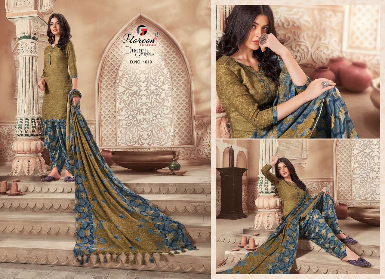 DREAM PATIYALA PASHMINA BY FLOREON TRENDZ 1001 TO 1010 SERIES BEAUTIFUL SUITS STYLISH FANCY COLORFUL CASUAL WEAR & ETHNIC WEAR DOBBY PASHMINA PRINTED DRESSES AT WHOLESALE PRICE