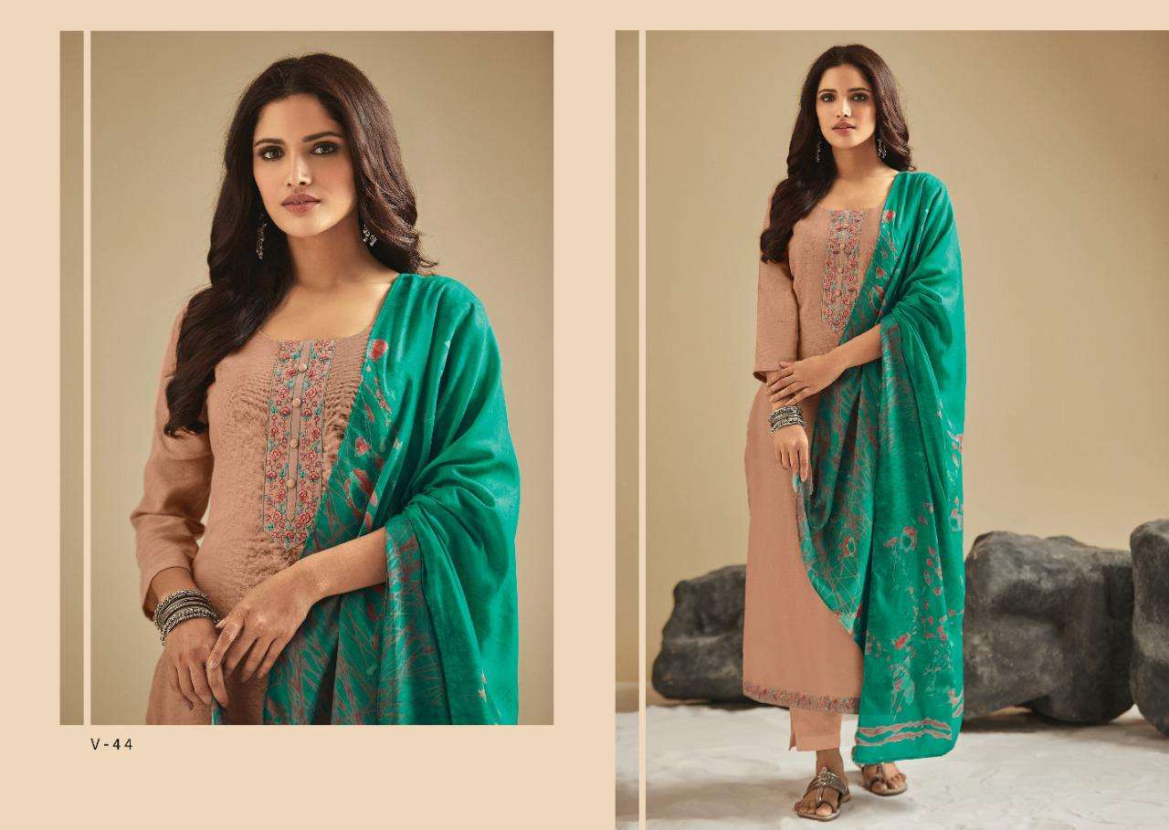 DIYA BY VARINA 41 TO 52 SERIES BEAUTIFUL SUITS STYLISH FANCY COLORFUL CASUAL WEAR & ETHNIC WEAR TWILL CHEK WITH EMBROIDERY DRESSES AT WHOLESALE PRICE