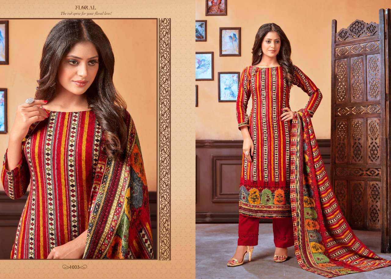 AMARA BY RITU INTERNATIONAL 1001 TO 1010 SERIES DESIGNER SUITS COLLECTION BEAUTIFUL STYLISH COLORFUL FANCY PARTY WEAR & OCCASIONAL WEAR WOLLEN PASHMINA DOBBY DIGITAL PRINTED DRESSES AT WHOLESALE PRICE