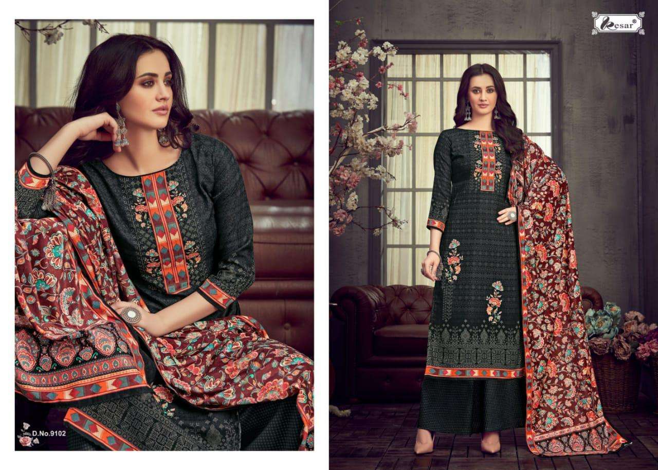 AMIRA BY KESAR 9101 TO 9106 SERIES BEAUTIFUL STYLISH PAKISATNI SUITS FANCY COLORFUL CASUAL WEAR & ETHNIC WEAR & READY TO WEAR PURE PASHMINA DIGITAL PRINTED DRESSES AT WHOLESALE PRICE