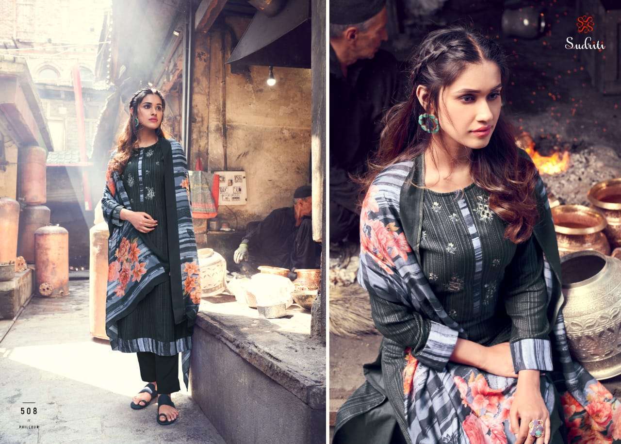 PHILLOUR BY SUDHRITI SUITS BEAUTIFUL FANCY COLORFUL STYLISH PARTY WEAR & OCCASIONAL WEAR PASHMINA DIGITAL PRINT WITH EMBROIDERY DRESSES AT WHOLESALE PRICE