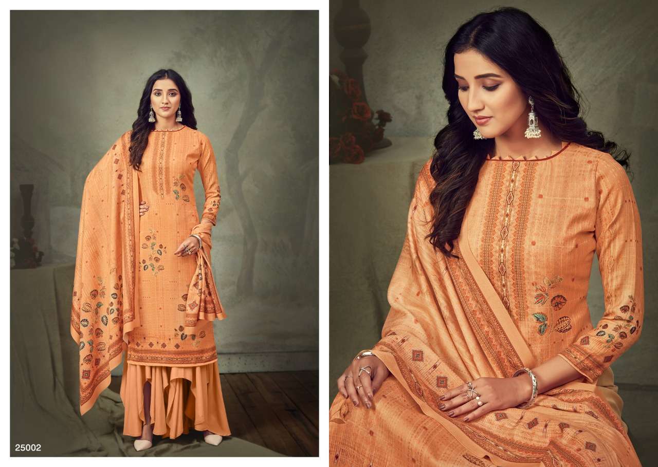 ZEENAZ BY SKT SUITS 25001 TO 25006 SERIES BEAUTIFUL SUITS STYLISH FANCY COLORFUL PARTY WEAR & OCCASIONAL WEAR PURE PASHMINA DIGITAL PRINTED DRESSES AT WHOLESALE PRICE