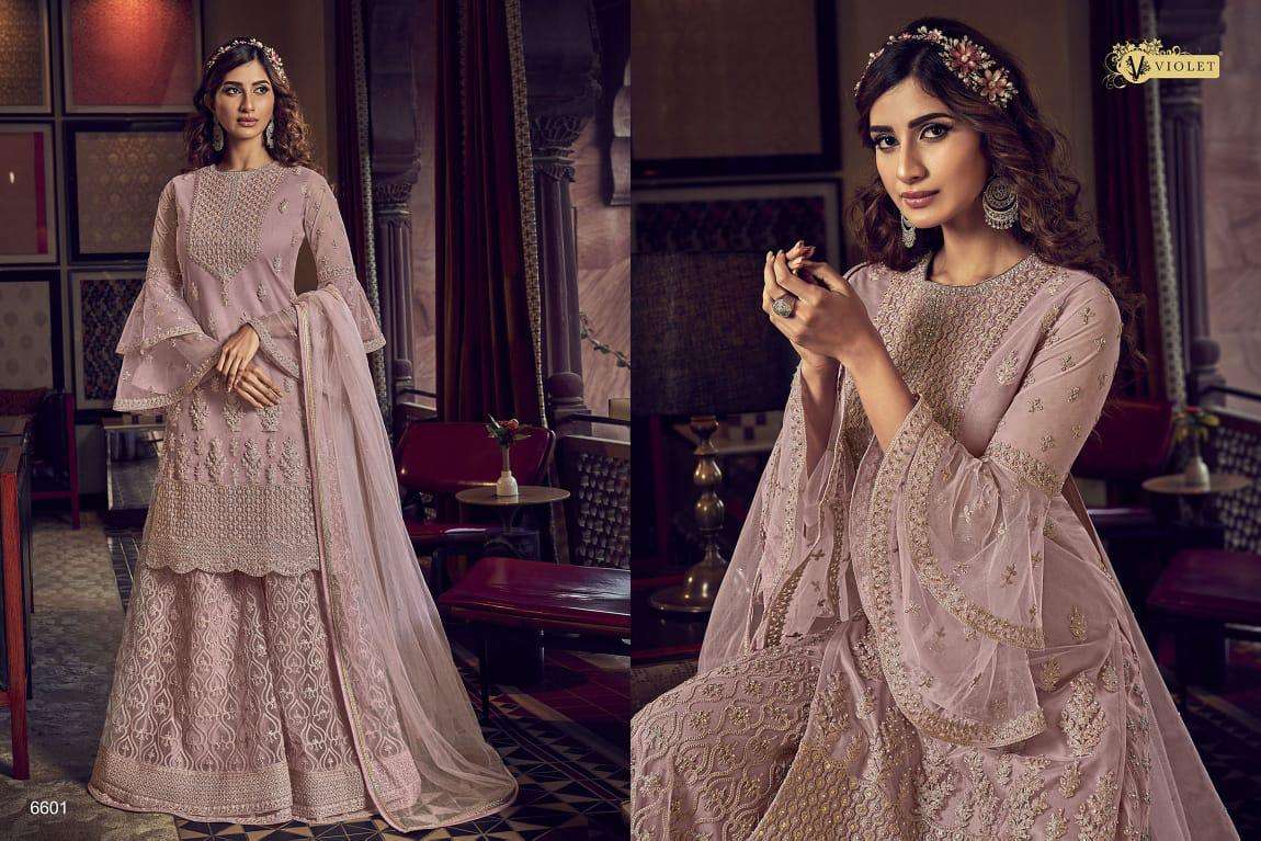 SNOW WHITE 6601 SERIES BY SWAGAT 6601 TO 6609 SERIES DESIGNER FESTIVE SUITS COLLECTION BEAUTIFUL STYLISH FANCY COLORFUL PARTY WEAR & OCCASIONAL WEAR GEORGETTE/NET EMBROIDERED DRESSES AT WHOLESALE PRICE