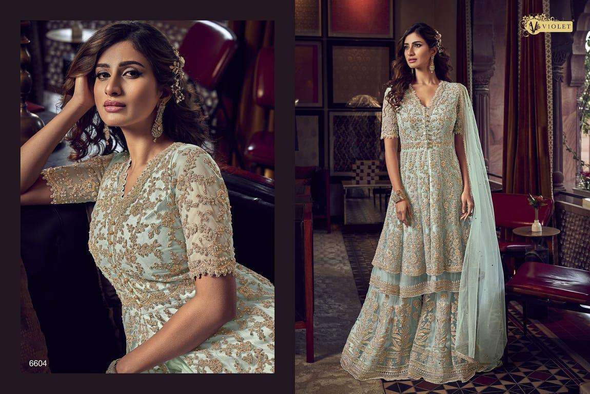 SNOW WHITE 6601 SERIES BY SWAGAT 6601 TO 6609 SERIES DESIGNER FESTIVE SUITS COLLECTION BEAUTIFUL STYLISH FANCY COLORFUL PARTY WEAR & OCCASIONAL WEAR GEORGETTE/NET EMBROIDERED DRESSES AT WHOLESALE PRICE