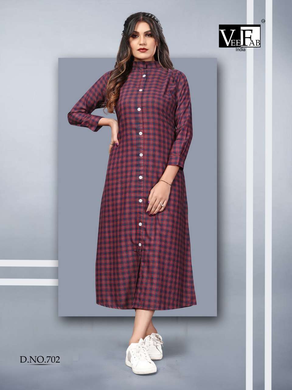 WINTER GRACE VOL-7 BY VEE FAB 701 TO 706 SERIES BEAUTIFUL COLORFUL STYLISH FANCY CASUAL WEAR & ETHNIC WEAR & READY TO WEAR PRINTED KURTIS  AT WHOLESALE PRICE