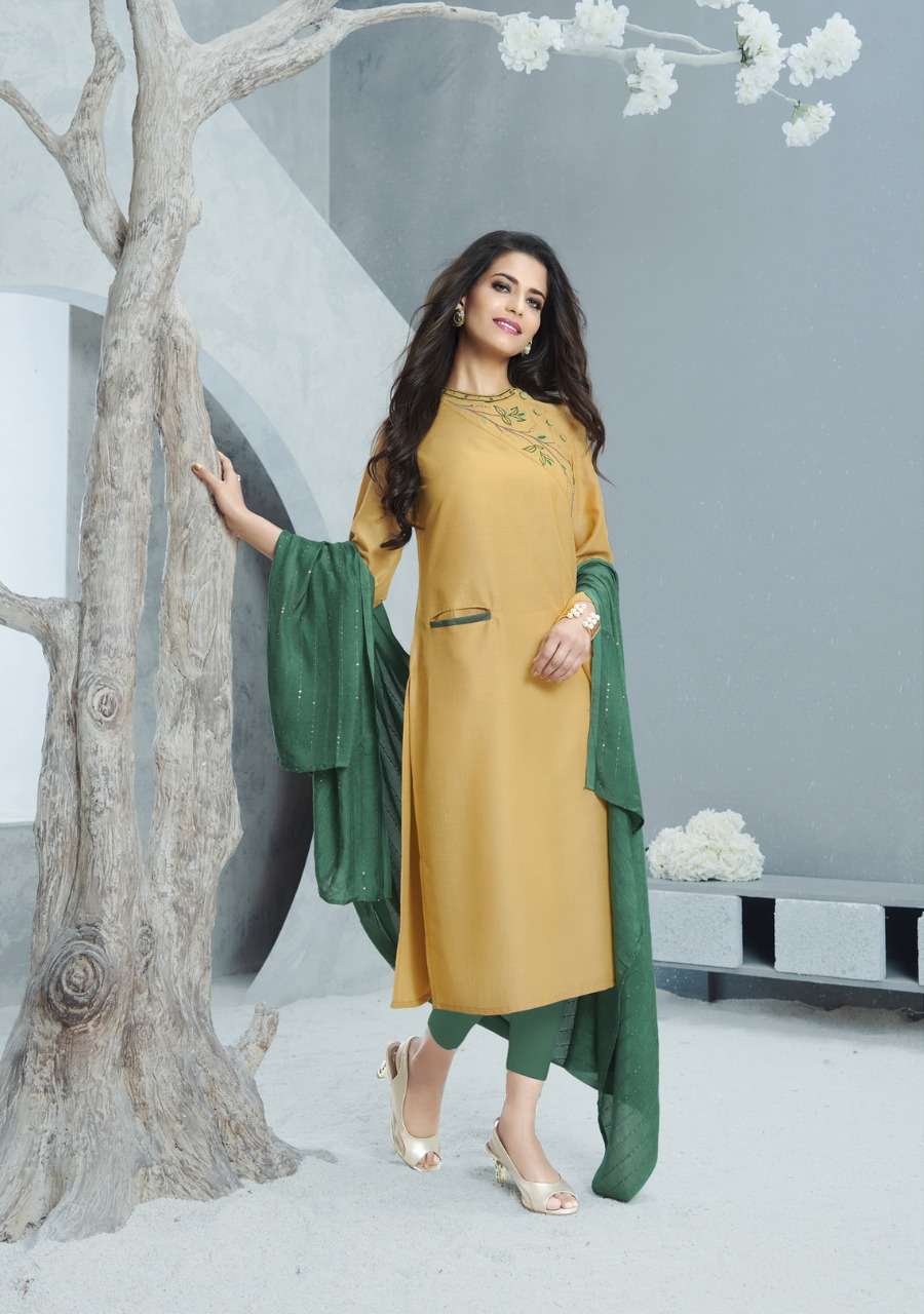 RICHIE RICH BY S3 FOREVER 01 TO 06 SERIES BEAUTIFUL STYLISH FANCY COLORFUL PARTY WEAR & OCCASIONAL WEAR CHINON SILK PRINTED KURTIS WITH DUPATA AT WHOLESALE PRICE
