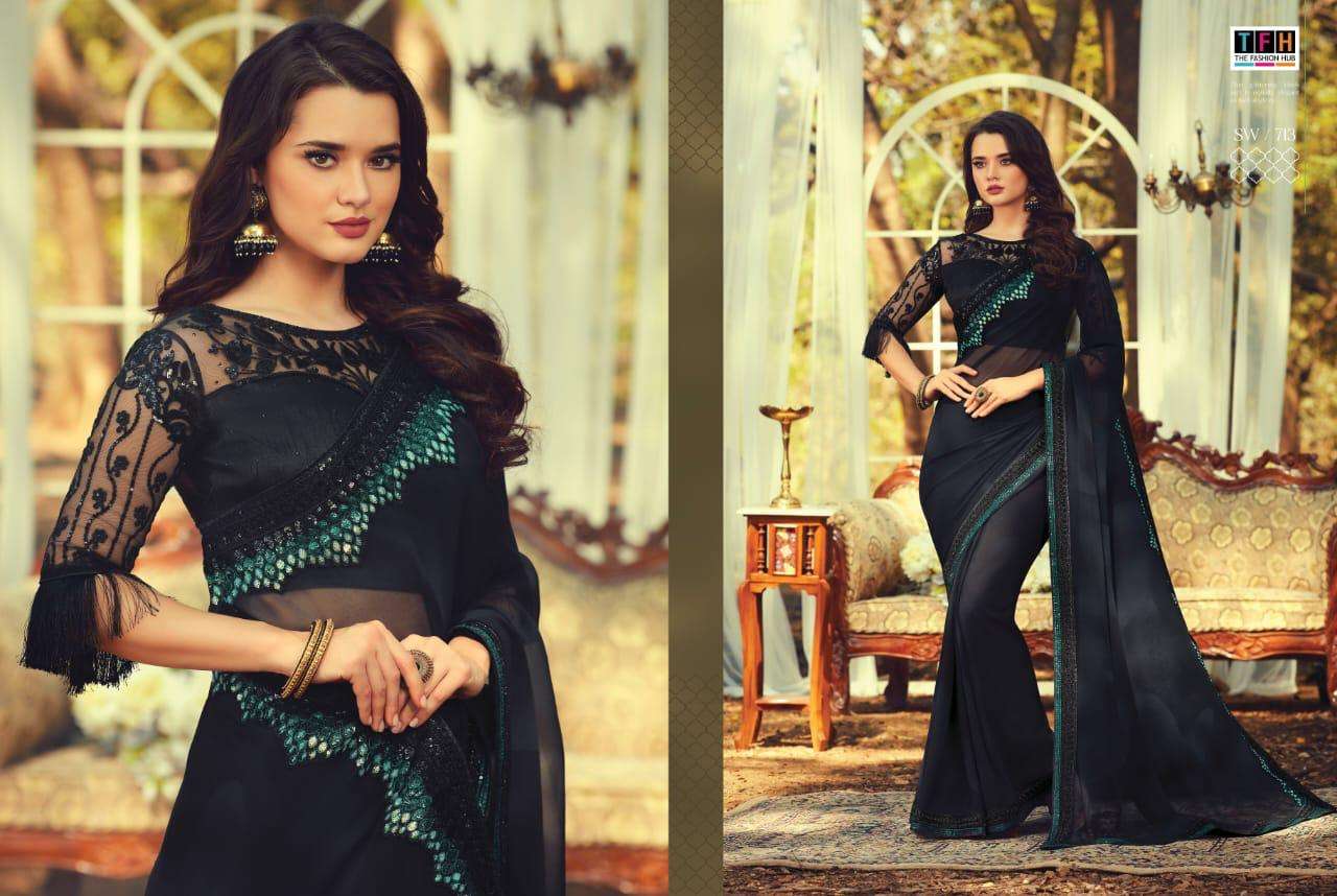 SANDALWOOD VOL-7 BY TFH INDIAN TRADITIONAL WEAR COLLECTION BEAUTIFUL STYLISH FANCY COLORFUL PARTY WEAR & OCCASIONAL WEAR FANCY SAREES AT WHOLESALE PRICE