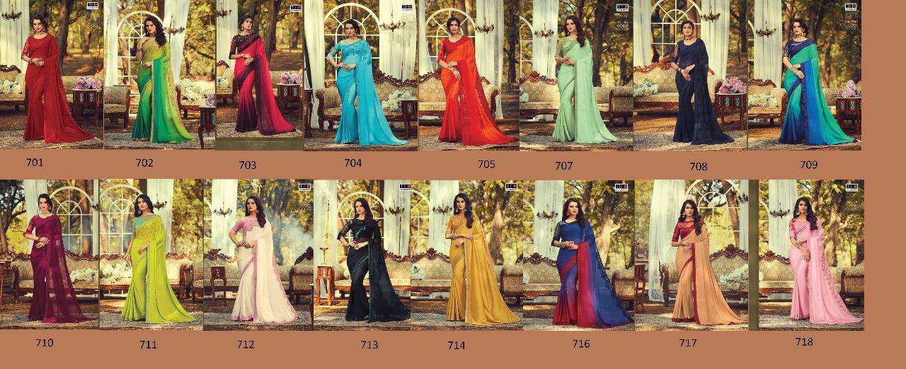 SANDALWOOD VOL-7 BY TFH INDIAN TRADITIONAL WEAR COLLECTION BEAUTIFUL STYLISH FANCY COLORFUL PARTY WEAR & OCCASIONAL WEAR FANCY SAREES AT WHOLESALE PRICE