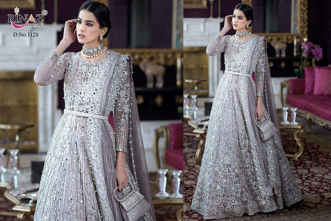 RIM ZIM VOL-2 BY RINAZ FASHION DESIGNER PAKISTANI SUITS BEAUTIFUL STYLISH FANCY COLORFUL PARTY WEAR & OCCASIONAL WEAR BUTTERFLY NET EMBROIDERY DRESSES AT WHOLESALE PRICE
