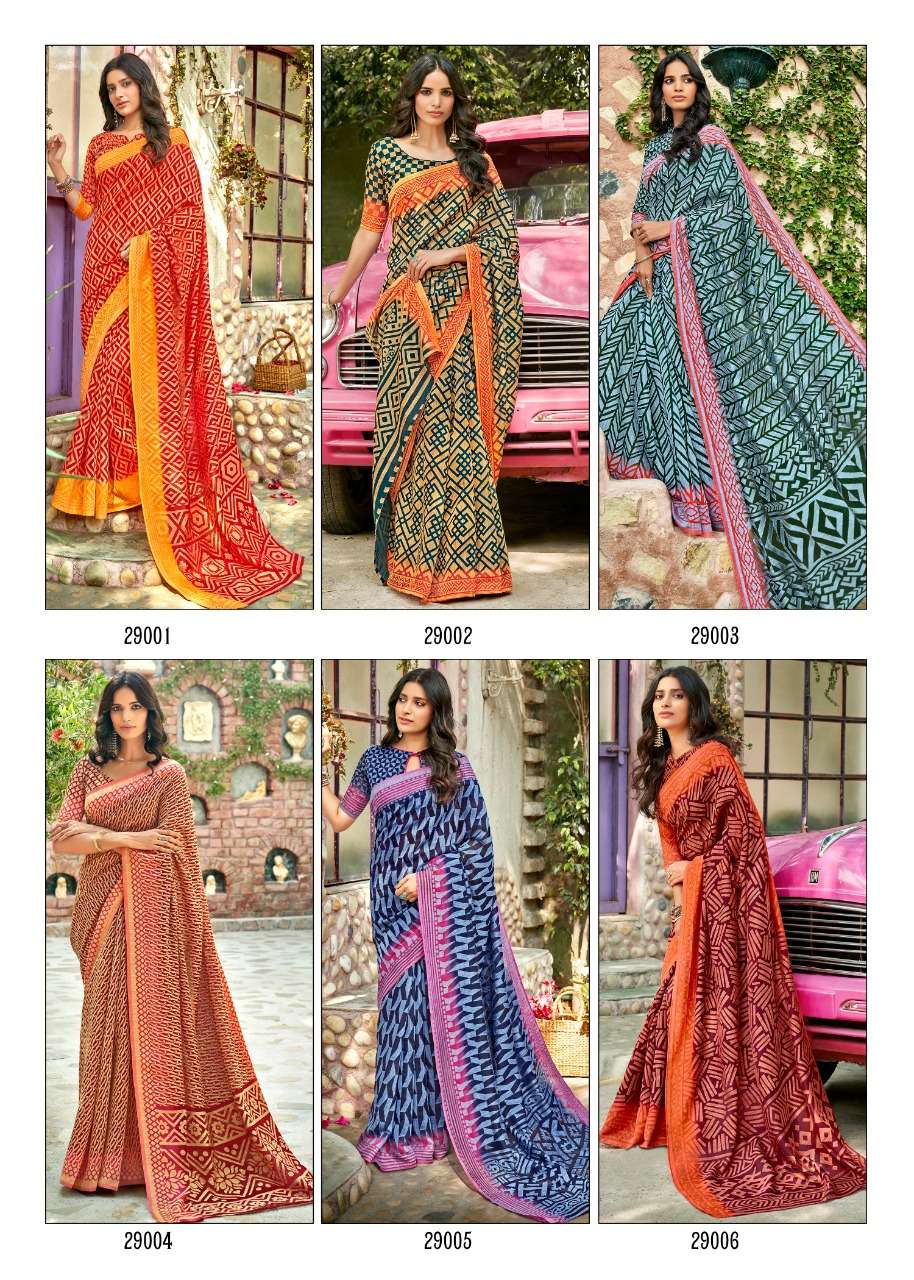 AAHANA 29001 SERIES BY LT FABRICS 29001 TO 29010 SERIES INDIAN TRADITIONAL WEAR COLLECTION BEAUTIFUL STYLISH FANCY COLORFUL PARTY WEAR & OCCASIONAL WEAR HANDLOOM BRASSO SAREES AT WHOLESALE PRICE