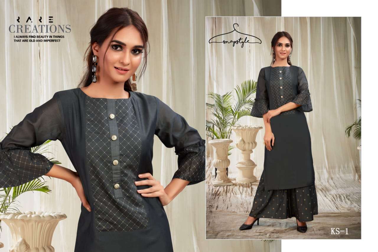 GRACE BY SANPSTYLE 1 TO 4 SERIES STYLISH FANCY BEAUTIFUL COLORFUL CASUAL WEAR & ETHNIC WEAR MAL MAL SILK KURTIS WITH BOTTOM AT WHOLESALE PRICE