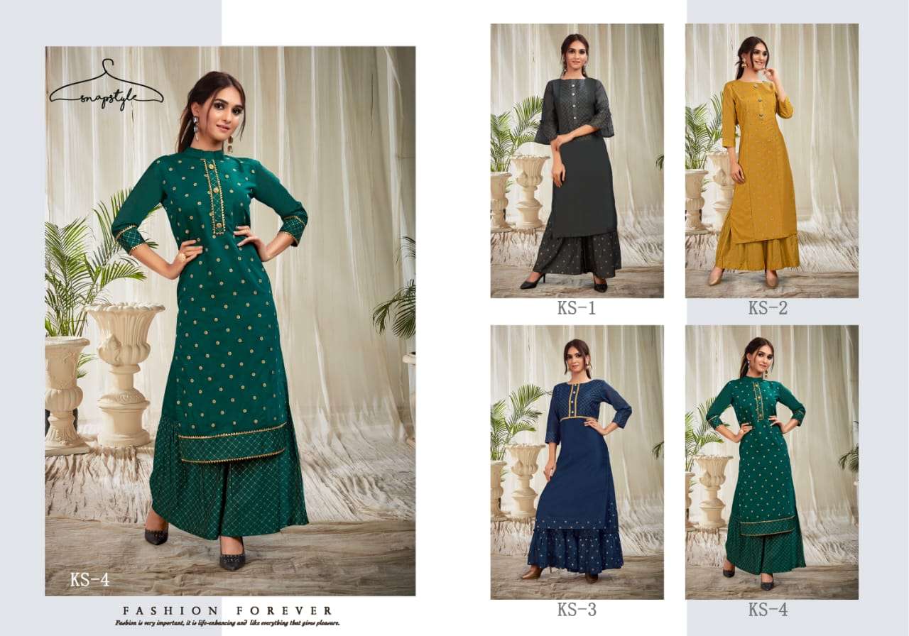 GRACE BY SANPSTYLE 1 TO 4 SERIES STYLISH FANCY BEAUTIFUL COLORFUL CASUAL WEAR & ETHNIC WEAR MAL MAL SILK KURTIS WITH BOTTOM AT WHOLESALE PRICE
