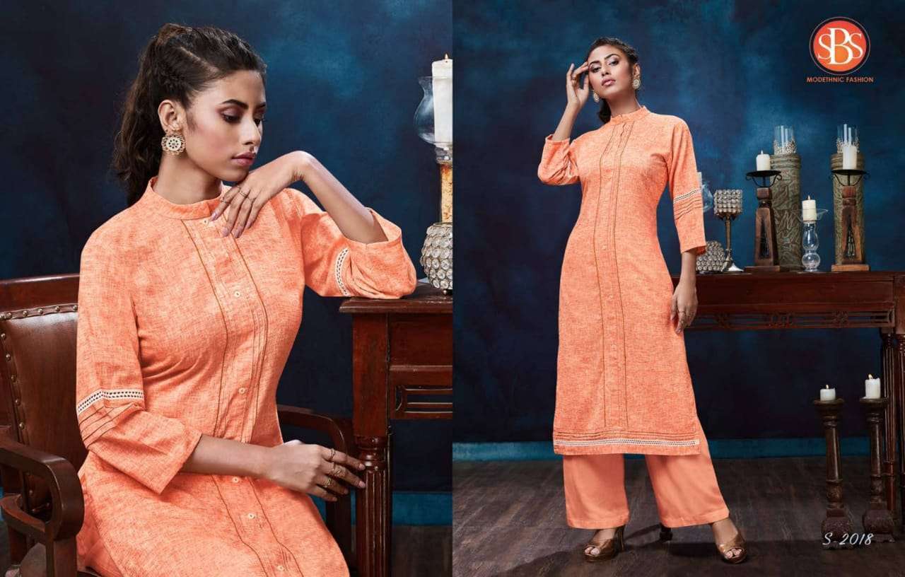 PASSION BY SBS 2015 TO 2018 SERIES STYLISH FANCY BEAUTIFUL COLORFUL CASUAL WEAR & ETHNIC WEAR REAL LINEN KURTIS AT WHOLESALE PRICE