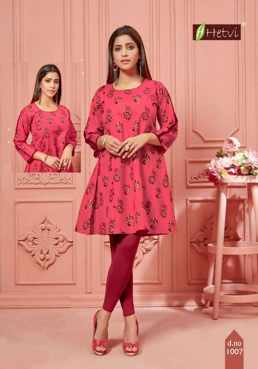 ELAN BY HETVI 1001 TO 1008 SERIES BEAUTIFUL STYLISH FANCY COLORFUL CASUAL WEAR & ETHNIC WEAR & READY TO WEAR LINEN PRINTED KURTIS AT WHOLESALE PRICE