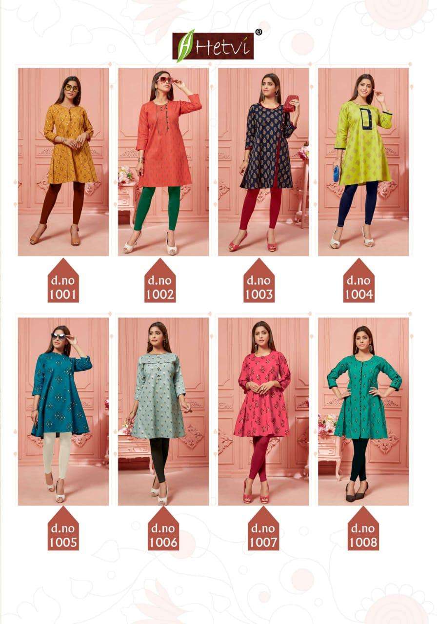 ELAN BY HETVI 1001 TO 1008 SERIES BEAUTIFUL STYLISH FANCY COLORFUL CASUAL WEAR & ETHNIC WEAR & READY TO WEAR LINEN PRINTED KURTIS AT WHOLESALE PRICE