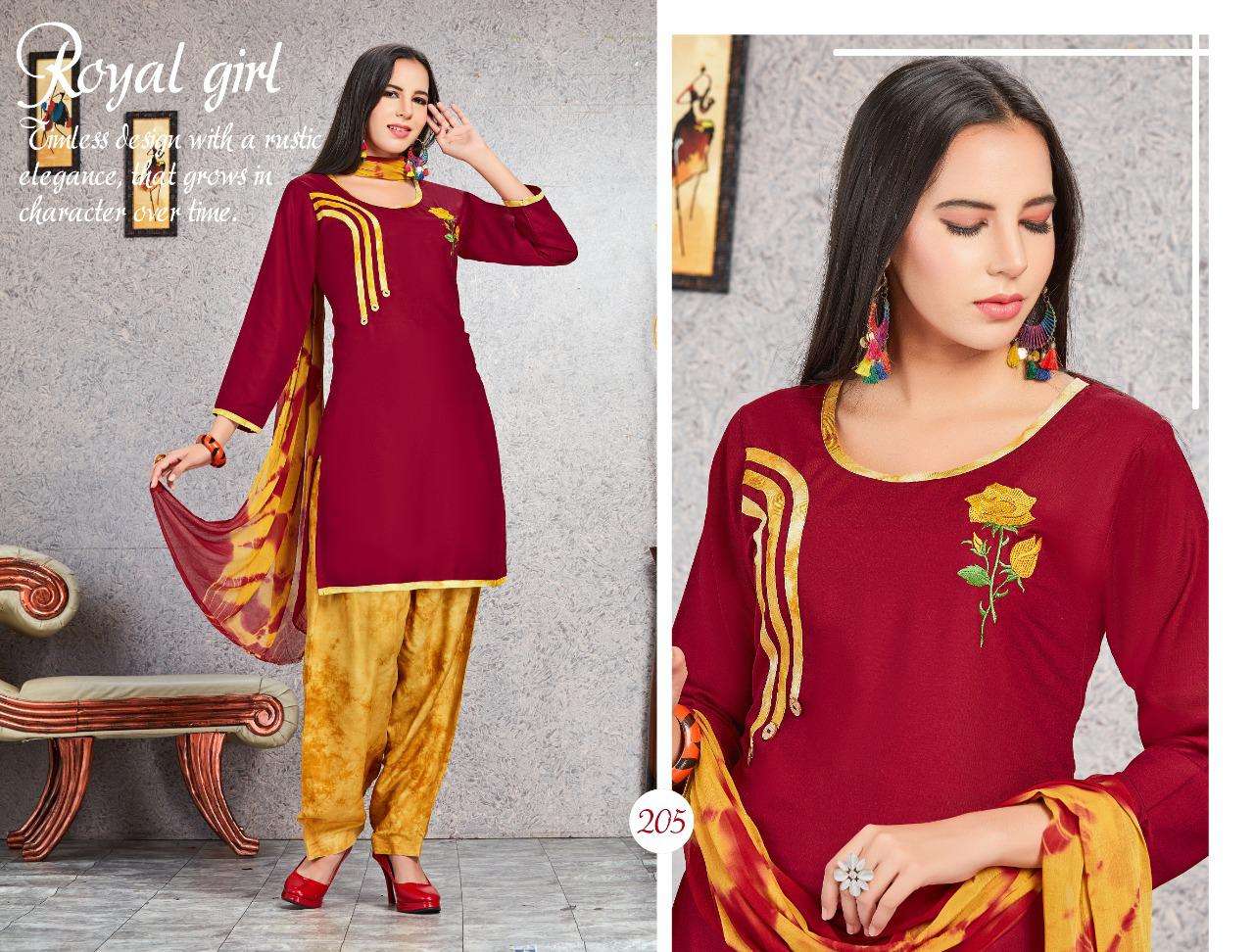 LAGAN BY TRENDY 201 TO 206 SERIES BEAUTIFUL STYLISH FANCY COLORFUL CASUAL WEAR & ETHNIC WEAR & READY TO WEAR RAYON PLAIN DRESSES AT WHOLESALE PRICE