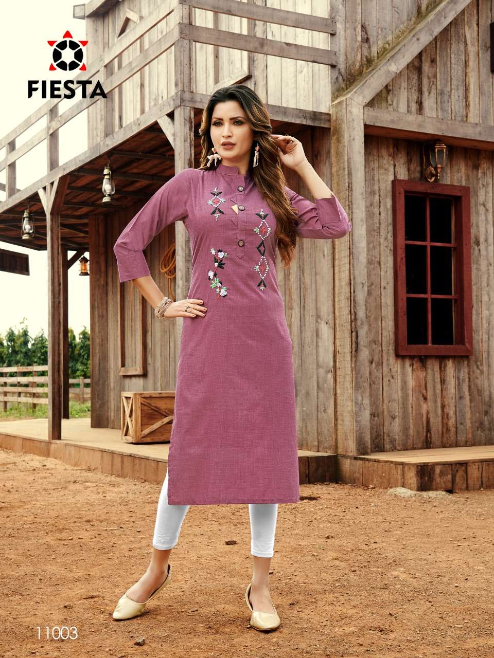 WORK CULTURE BY FIESTA 11001 TO 11006 SERIES BEAUTIFUL STYLISH FANCY COLORFUL CASUAL WEAR & ETHNIC WEAR & READY TO WEAR KHADI SILK KURTIS AT WHOLESALE PRICE