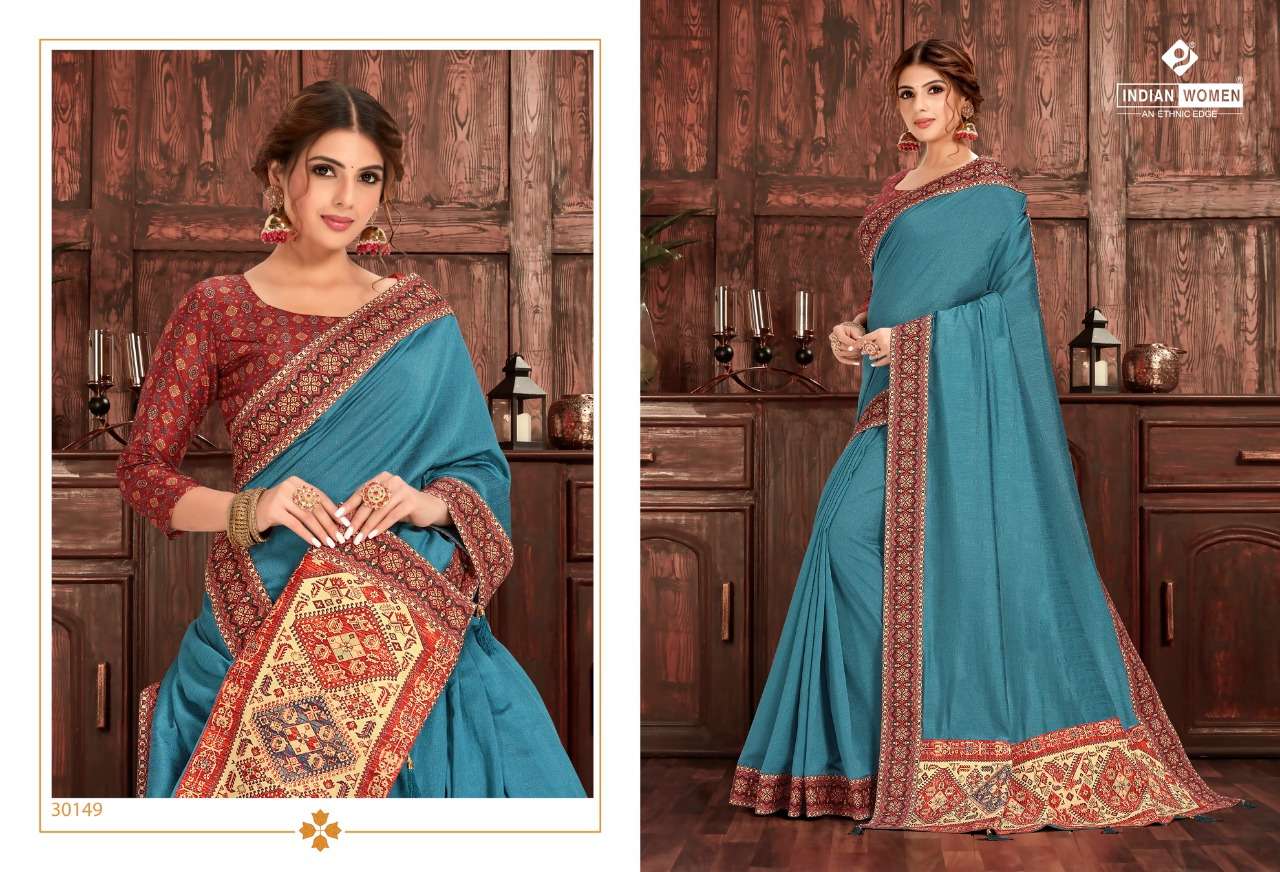 KASHI GHAT BY INDIAN WOMEN 30141 TO 30150 SERIES INDIAN TRADITIONAL WEAR COLLECTION BEAUTIFUL STYLISH FANCY COLORFUL PARTY WEAR & OCCASIONAL WEAR TWO TONE SILK SAREES AT WHOLESALE PRICE