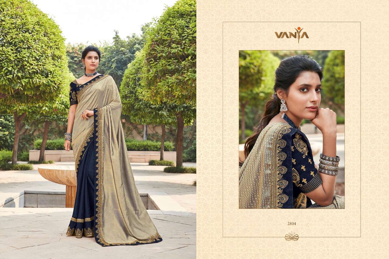 VANYA VOL-18 BY VANYA 2801 TO 2816 SERIES INDIAN TRADITIONAL WEAR COLLECTION BEAUTIFUL STYLISH FANCY COLORFUL PARTY WEAR & OCCASIONAL WEAR FANCY SAREES AT WHOLESALE PRICE