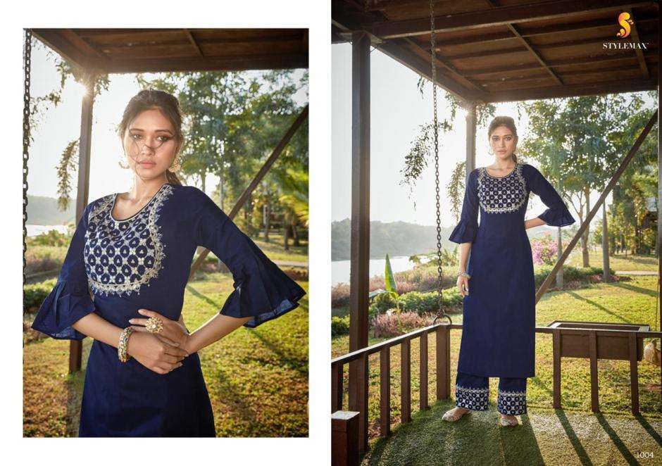 VINTAGE VOL-2 NX BY STYLEMAX BEAUTIFUL STYLISH COLORFUL FANCY PARTY WEAR & ETHNIC WEAR & READY TO WEAR COTTON SILK WITH EMBROIDERY KURTIS WITH BOTTOM AT WHOLESALE PRICE