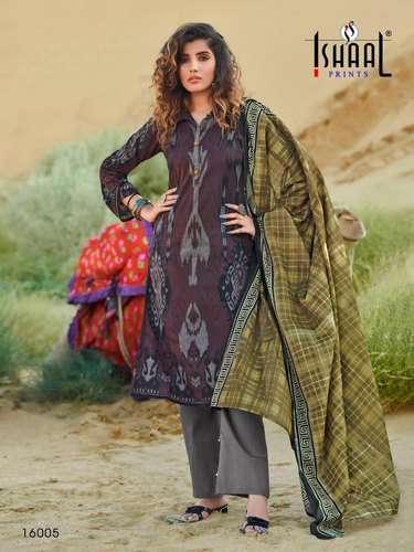 GULMOHAR VOL-16 BY ISHAAL PRINT 16001 TO 16010 SERIES BEAUTIFUL SUITS STYLISH FANCY COLORFUL PARTY WEAR & OCCASIONAL WEAR PURE LAWN PRINTED DRESSES AT WHOLESALE PRICE